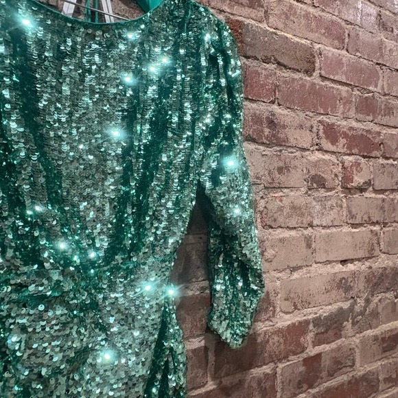 For Love and Lemons Marais Sequin Mini Dress Size Medium - Picture 9 of 16